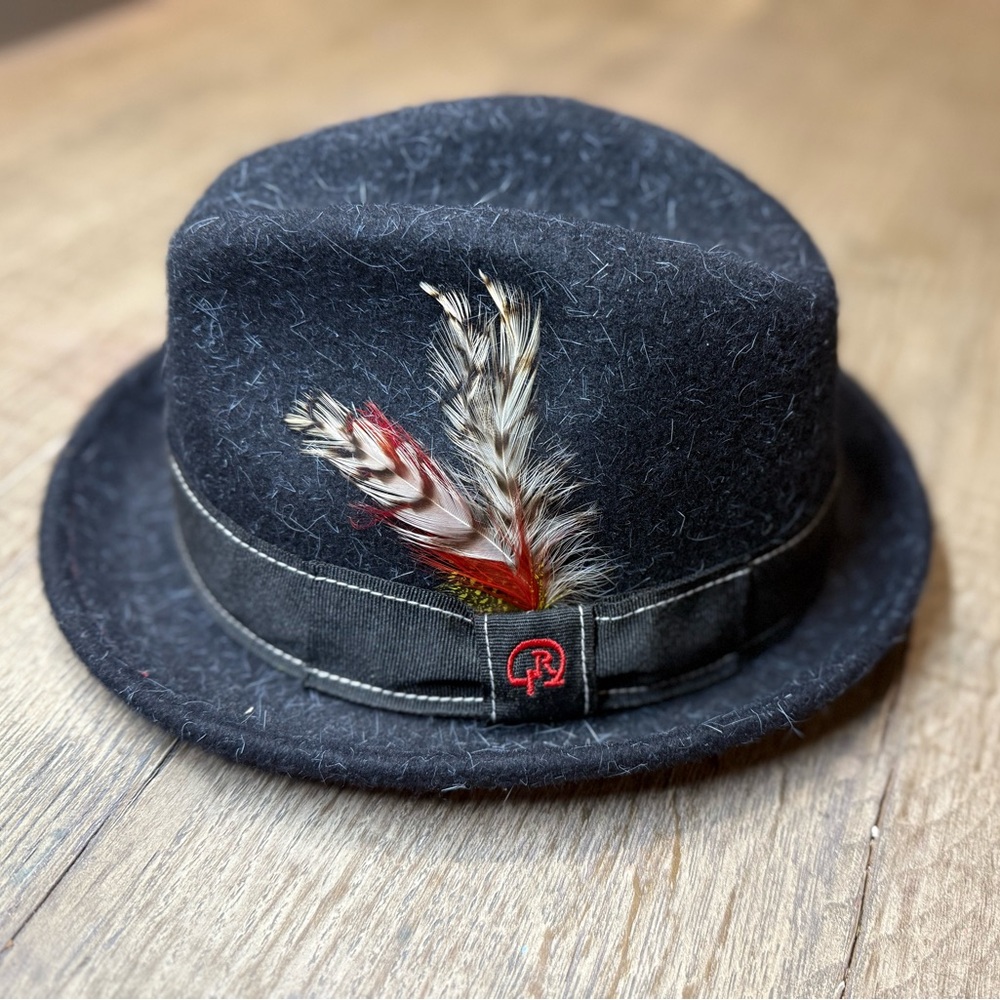 Robert Graham Wool Fedora with Silk Colorful Lining